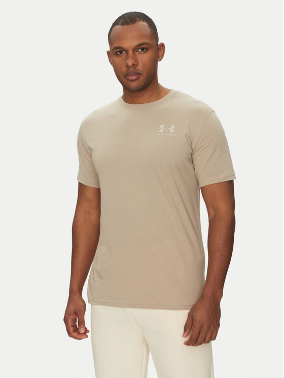 

Свободная футболка Left Chest Logo SS 1326799 Under Armour, бежевый