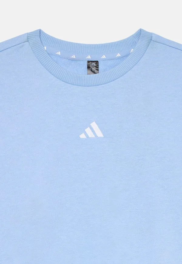 Детский спортивный костюм с тремя полосками, размер 240. Adidas Performance, Glow Blue/White — фото 4