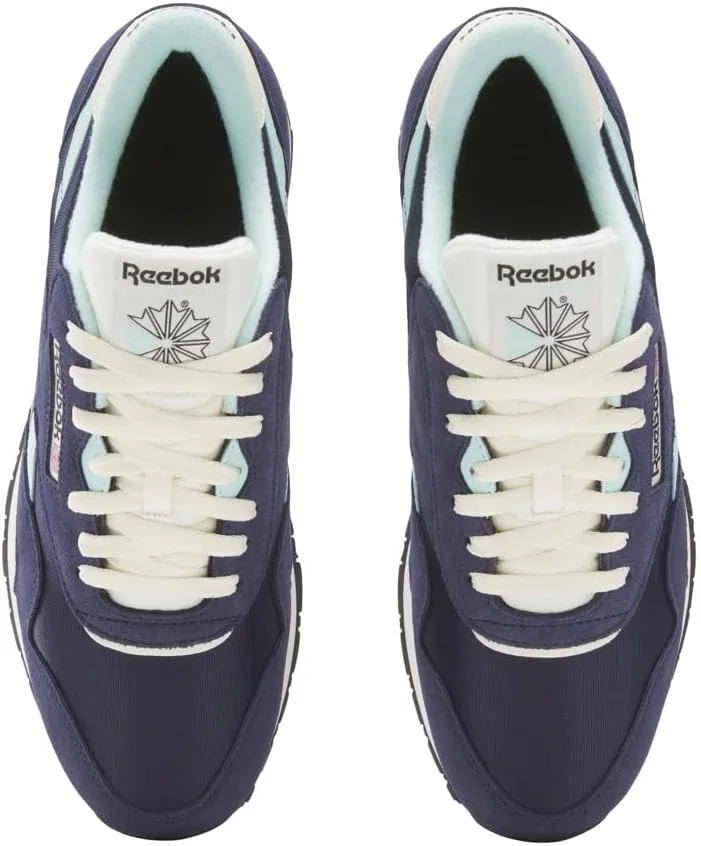 Мужские классические нейлоновые кроссовки Reebok, Vector Navy Glitch Aqua Vintage Chalk — фото 3