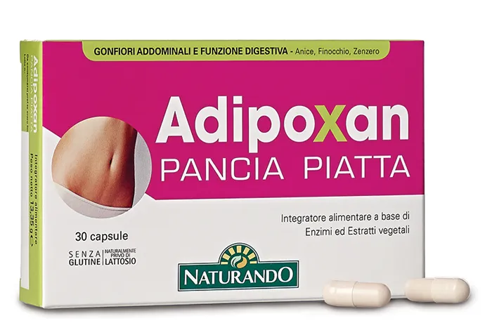 

Адипоксан, добавка для плоского живота, 30 таблеток Naturando