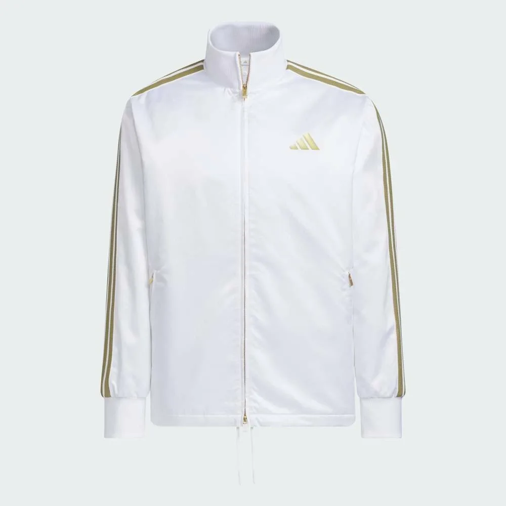 Тканая куртка Adidas Stadium Gold Climawarm, цвет White — фото 4