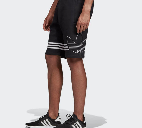 Шорты originals side large printing shorts black Adidas, черный — фото 4