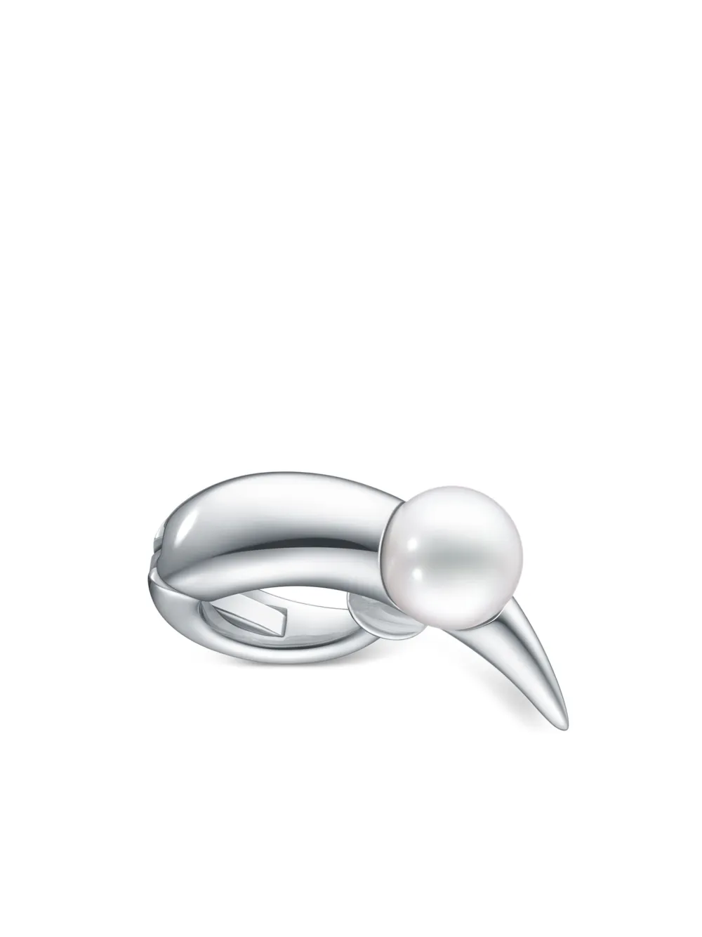 

Серьга-кафф Collection Line Danger Horn Plus из белого золота TASAKI, серебяный