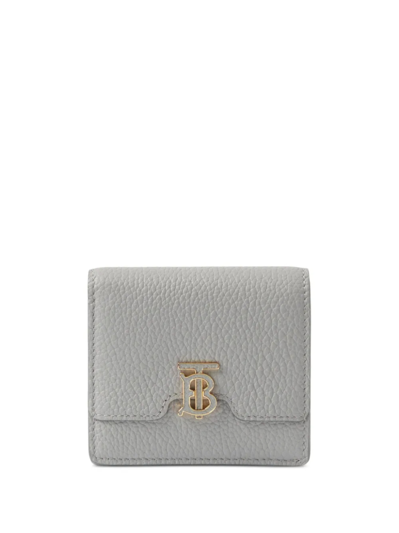 

Burberry кошелек из зернистой кожи с монограммой TB, серый