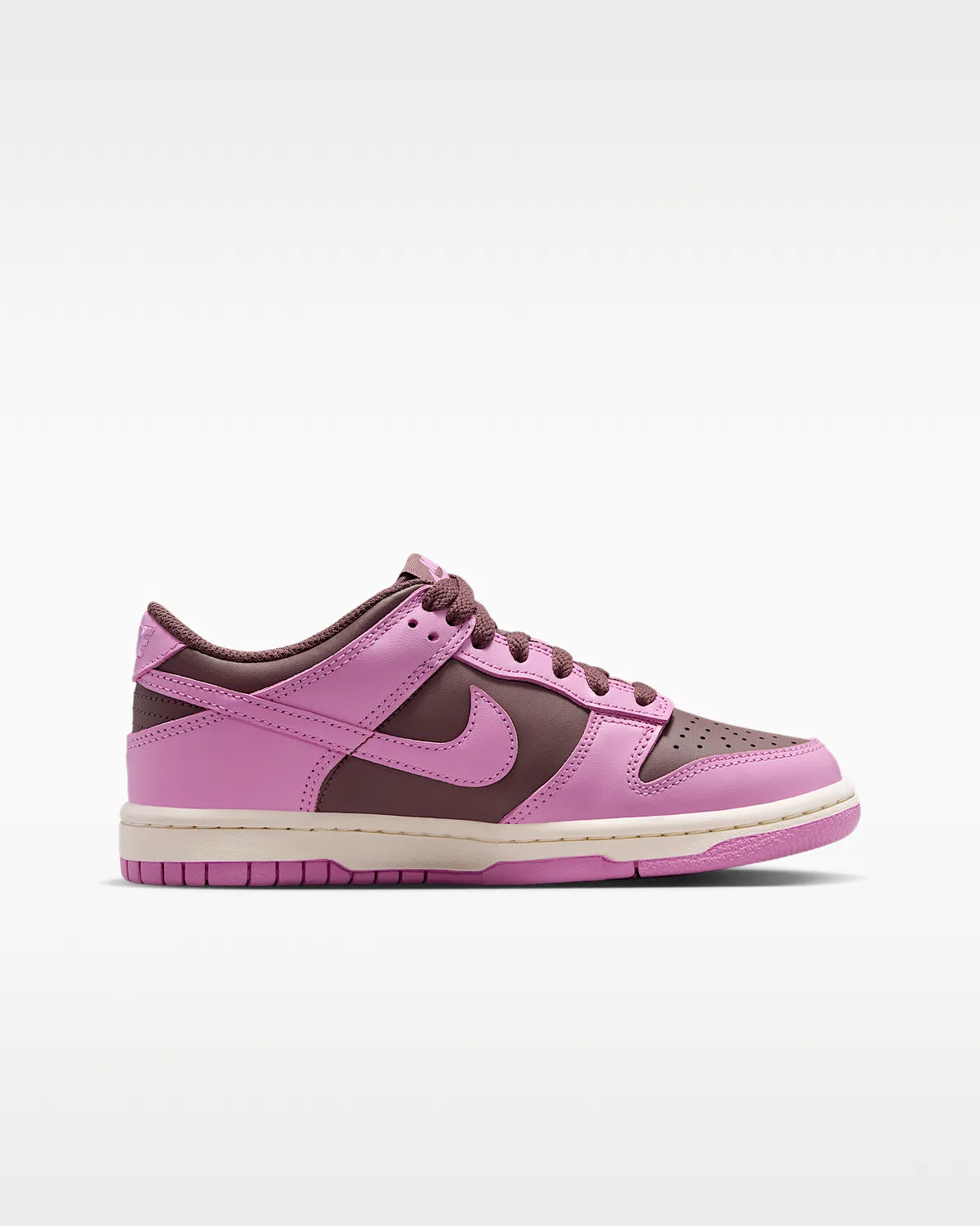Кроссовки Nike Dunk Low для детей, Tattoo/Pale Ivory/Light Magenta — фото 3