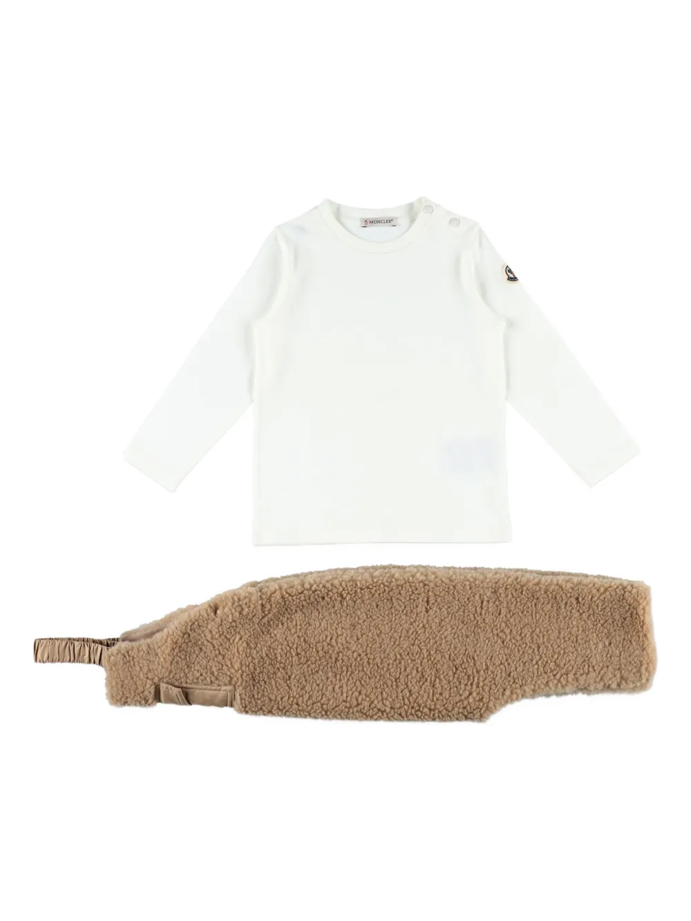 

Комбинезон из флиса Тедди (комплект из двух) Moncler Enfant, нейтральный