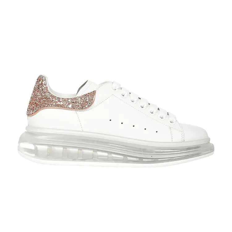Кроссовки Alexander McQueen Alexander McQueen Wmns Oversized Sneaker 'Clear Sole - Pink Glitter', белый