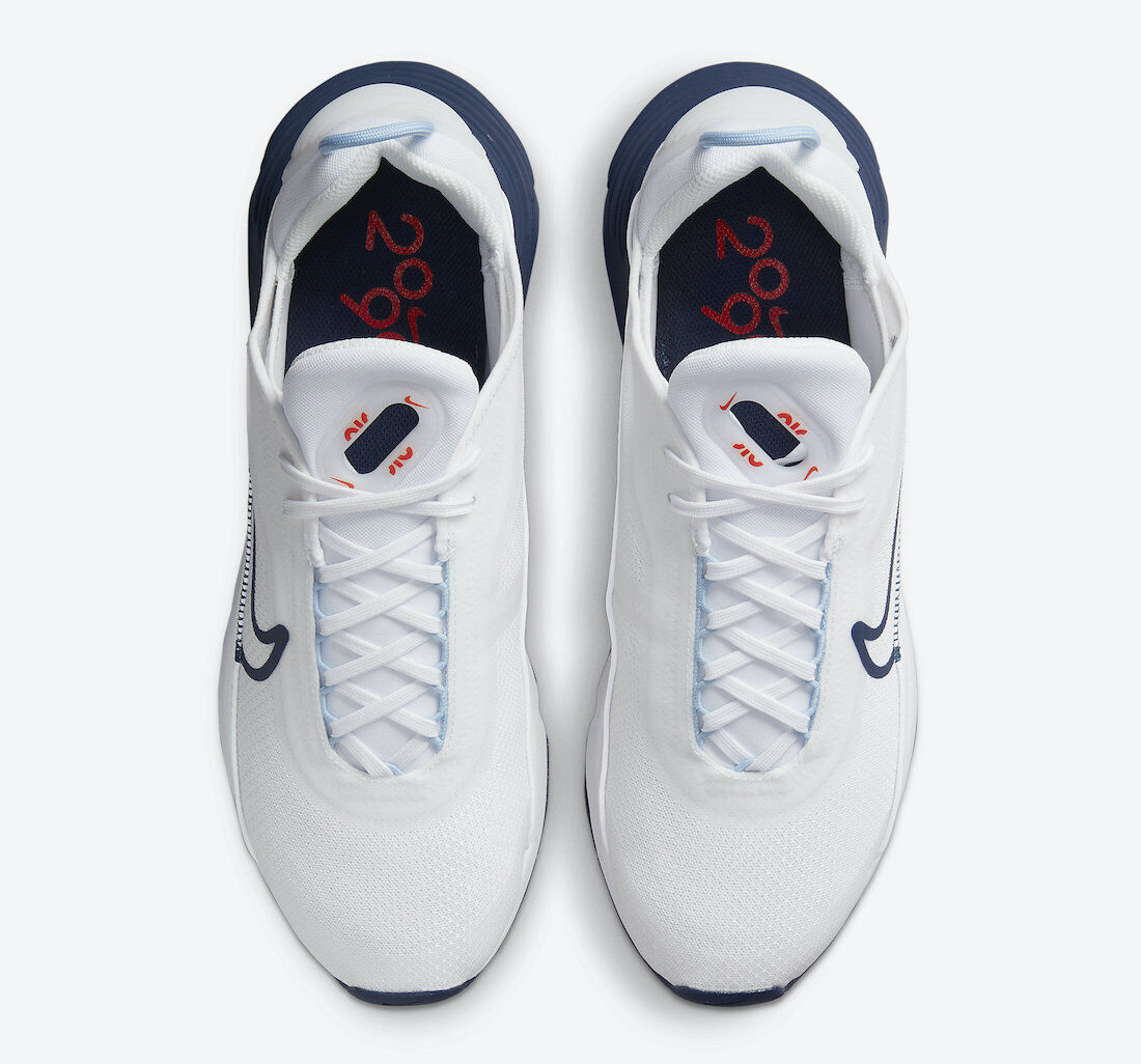 Кроссовки Nike Air Max 2090 DM2823-100 мужские бело-синие низкие беговые — фото 3