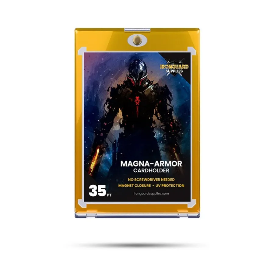 

Магнитный держатель для карт One Touch, 35 точек, с желтой каймой, Card Sleeves & Protection (Ironguard Supplies)