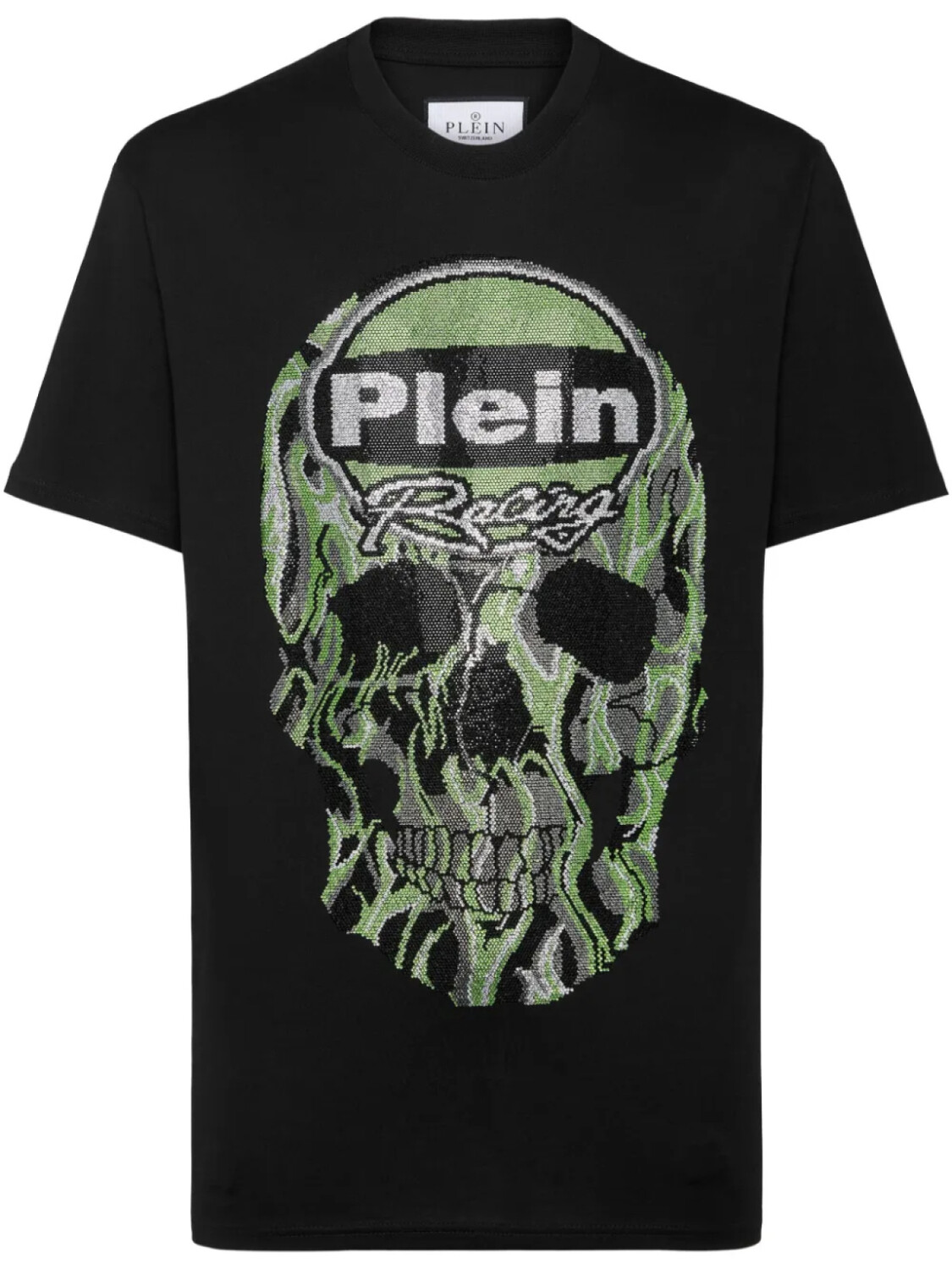 

Футболка Philipp Plein SS со стразами и черепом, черный