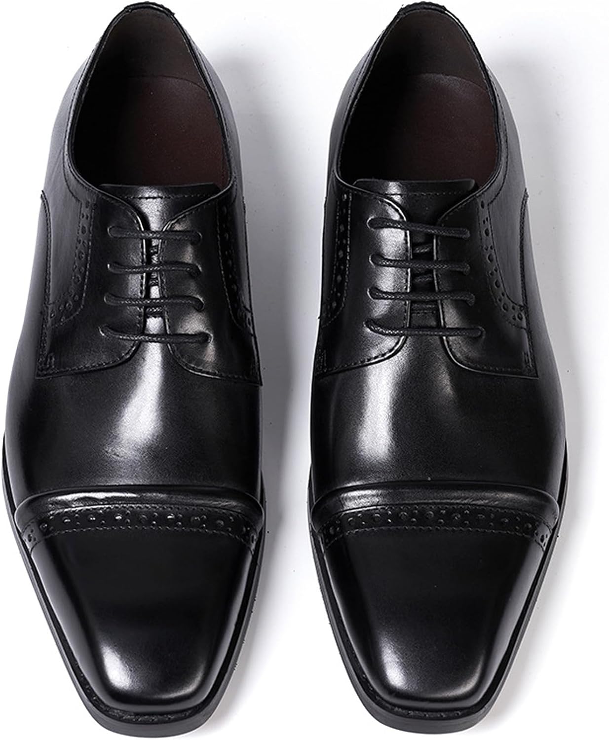 

Мужские туфли Santimon Mens Modern Essentials Cap Oxfords формальные для костюма, из натуральной кожи, дерби, модные, для выпускного, свадьбы, бизнеса, повседневные, удобные смокинговые туфли для мужчин, черный