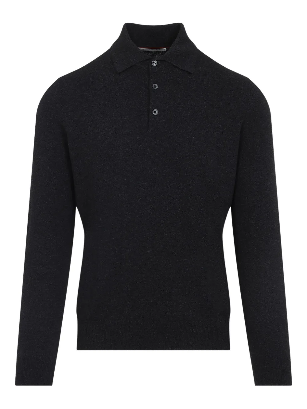 

Рубашка-поло с длинными рукавами Brunello Cucinelli, серый