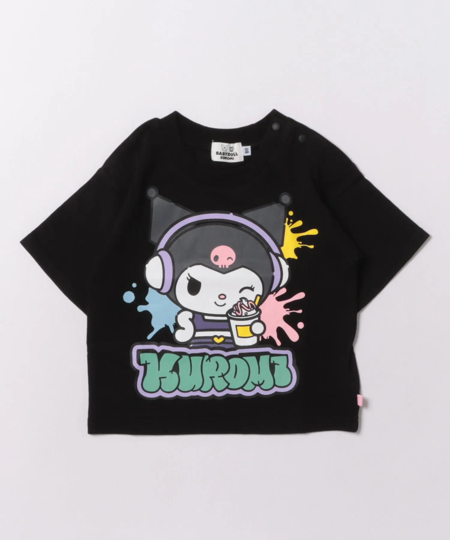 Детская футболка с принтом Sanrio BABYDOLL разноцветная