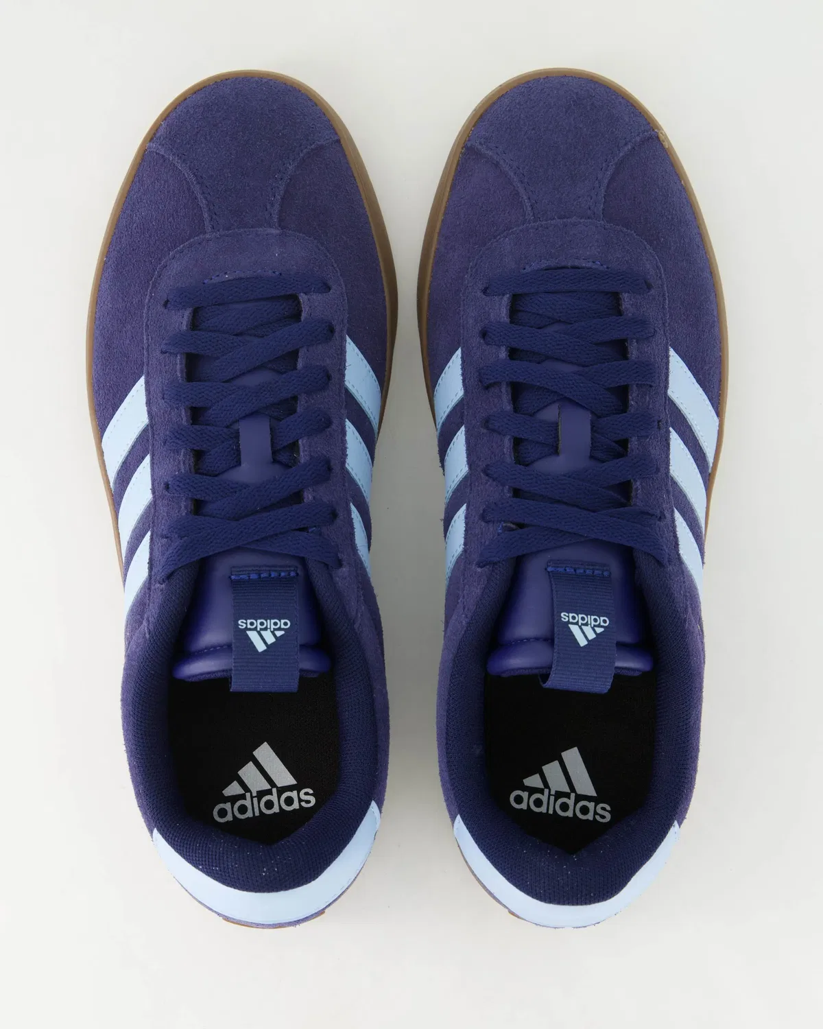 Сникерсы низкие, кожаные Adidas, синий — фото 4
