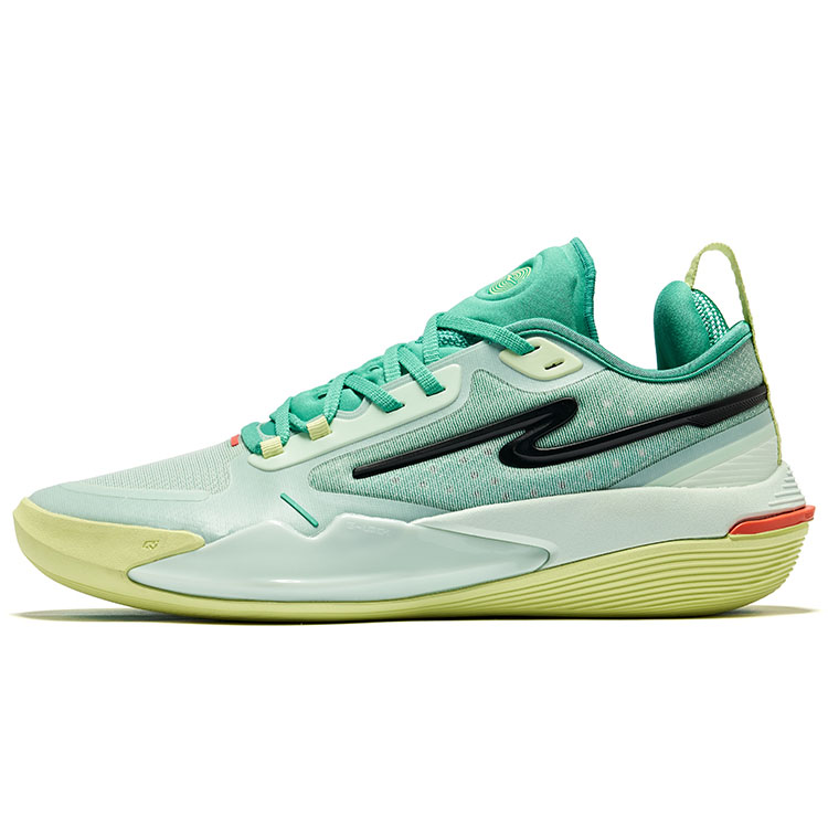

Баскетбольные кроссовки Raid Cushioning Rebound Low-Top мужские цветовая схема Мохито Erke, очищенная вода соленый лаймовый зеленый
