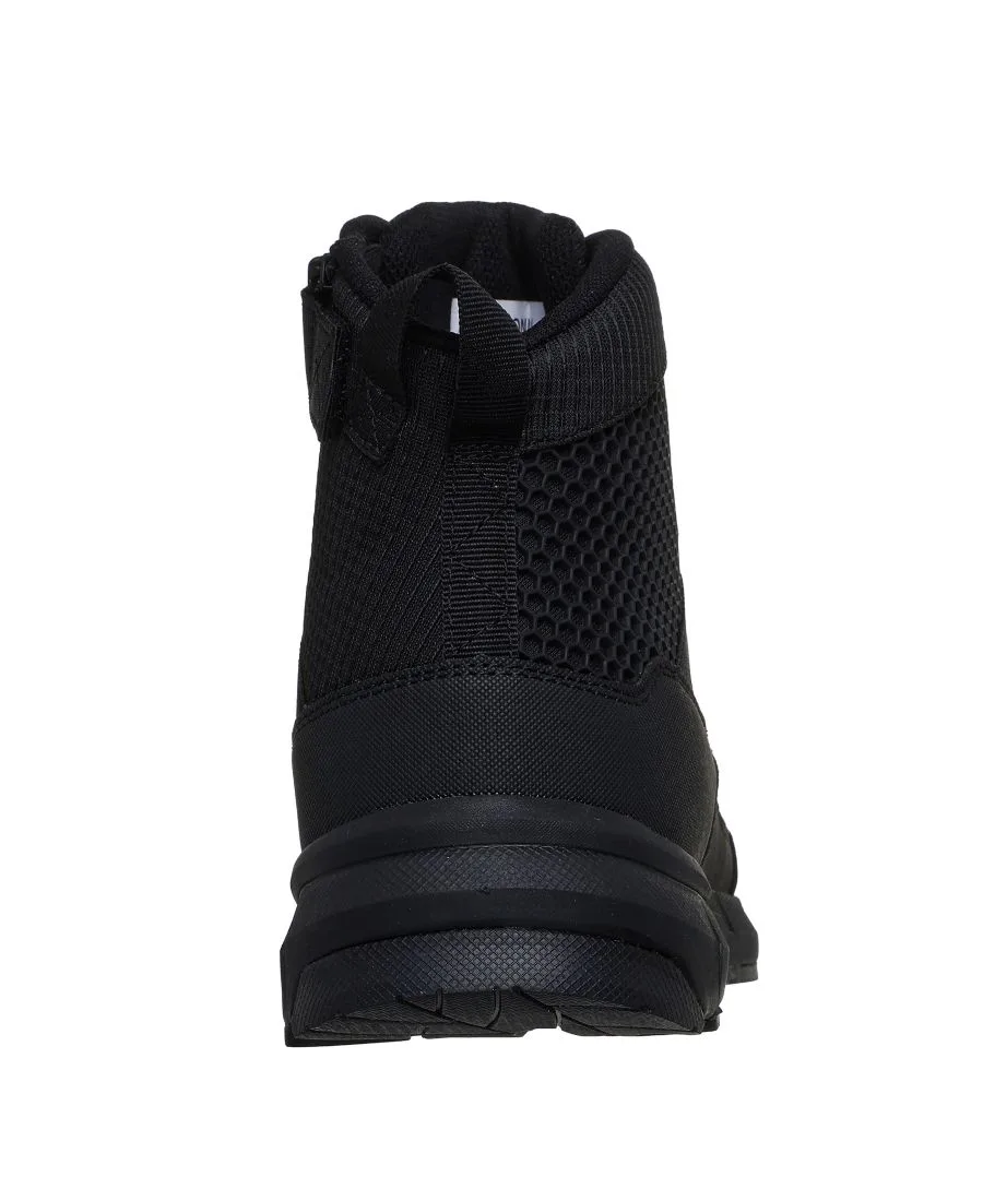 Мужские тактические рабочие ботинки Terra Draft на молнии и сеткой от Finish Line Skechers, черный — фото 4