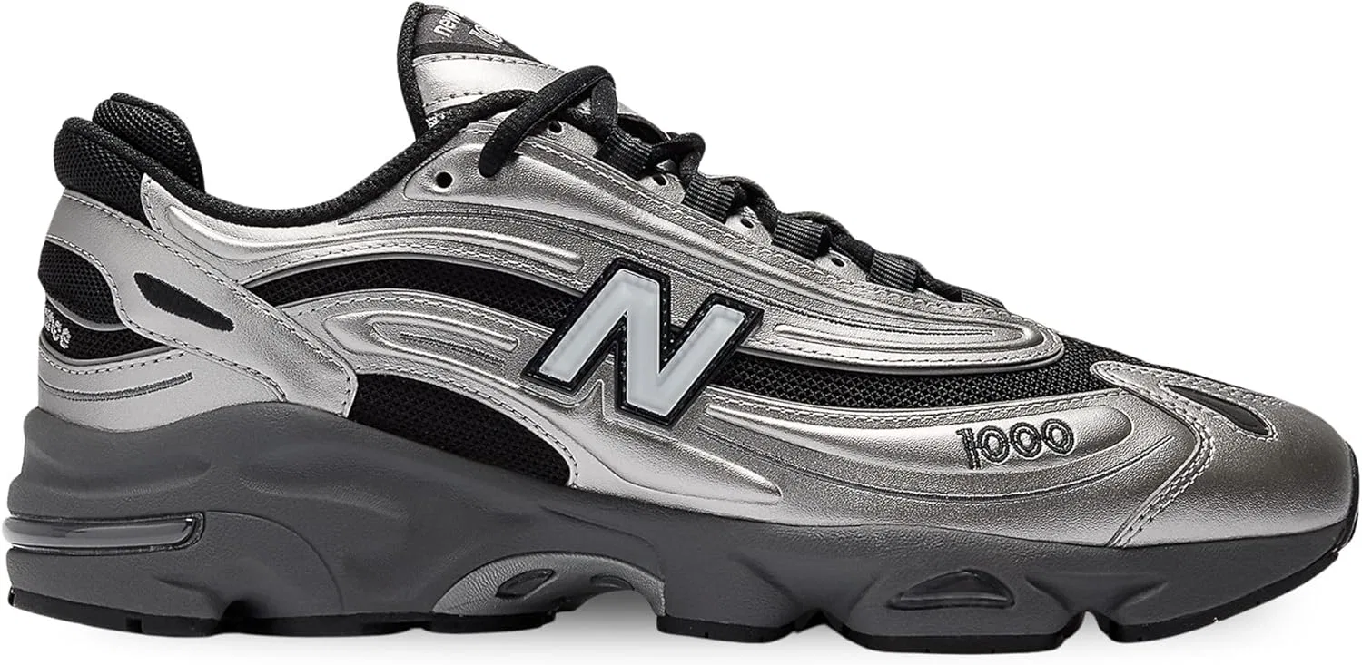 Кроссовки New Balance Men's 1000, Silver Black — фото 2