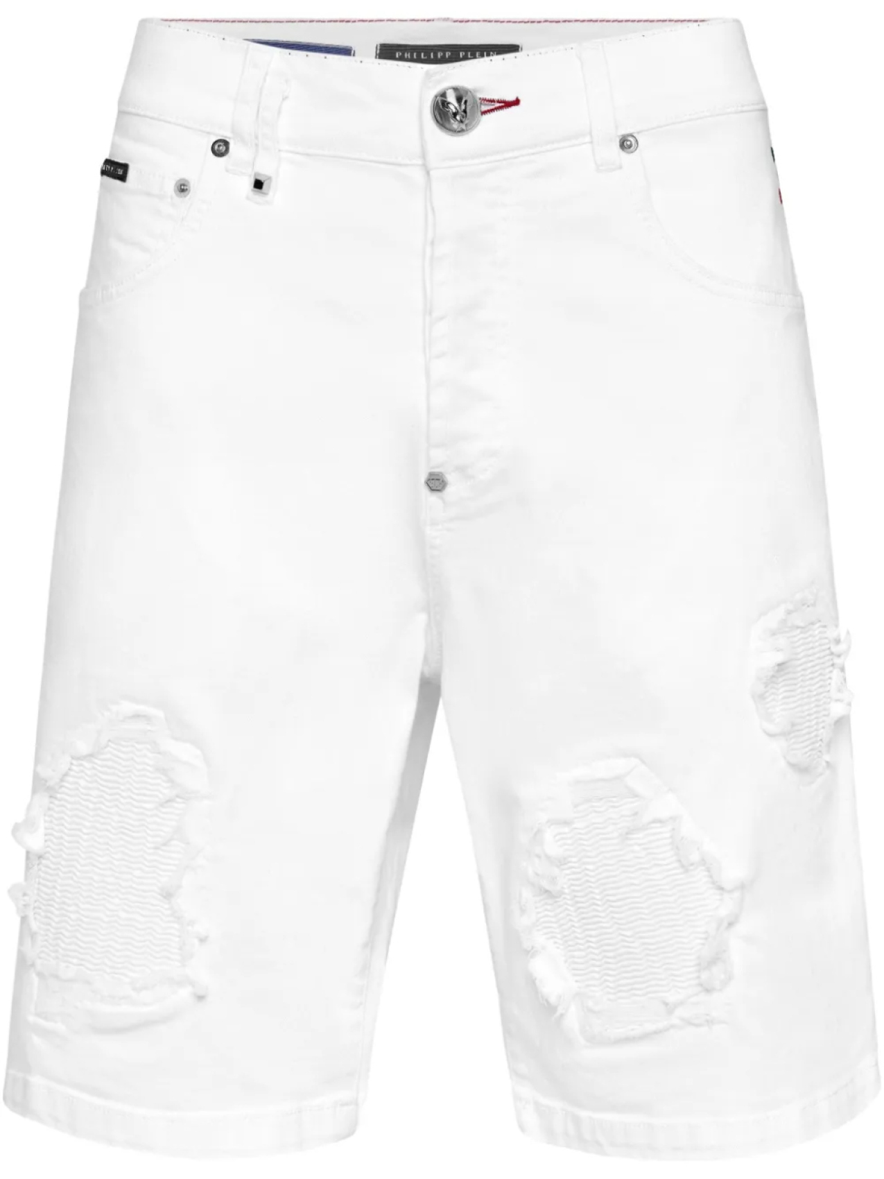 

Philipp Plein джинсовые шорты Formentera, белый