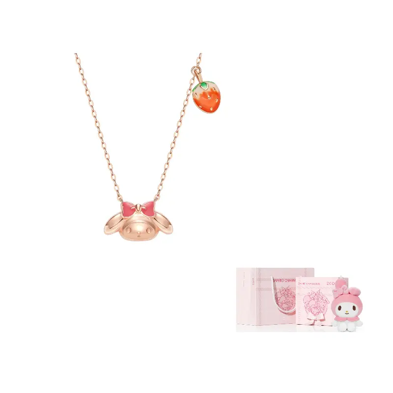 

TIDECOLOR Серебряное колье-цепочка S925 змейка для женщин розовое золото