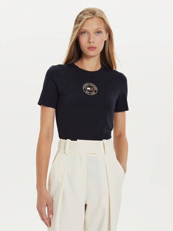 

Футболка узкого кроя Tommy Hilfiger, синий