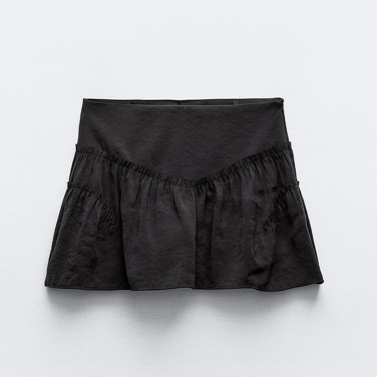 

Юбка Zara Flowing, черный