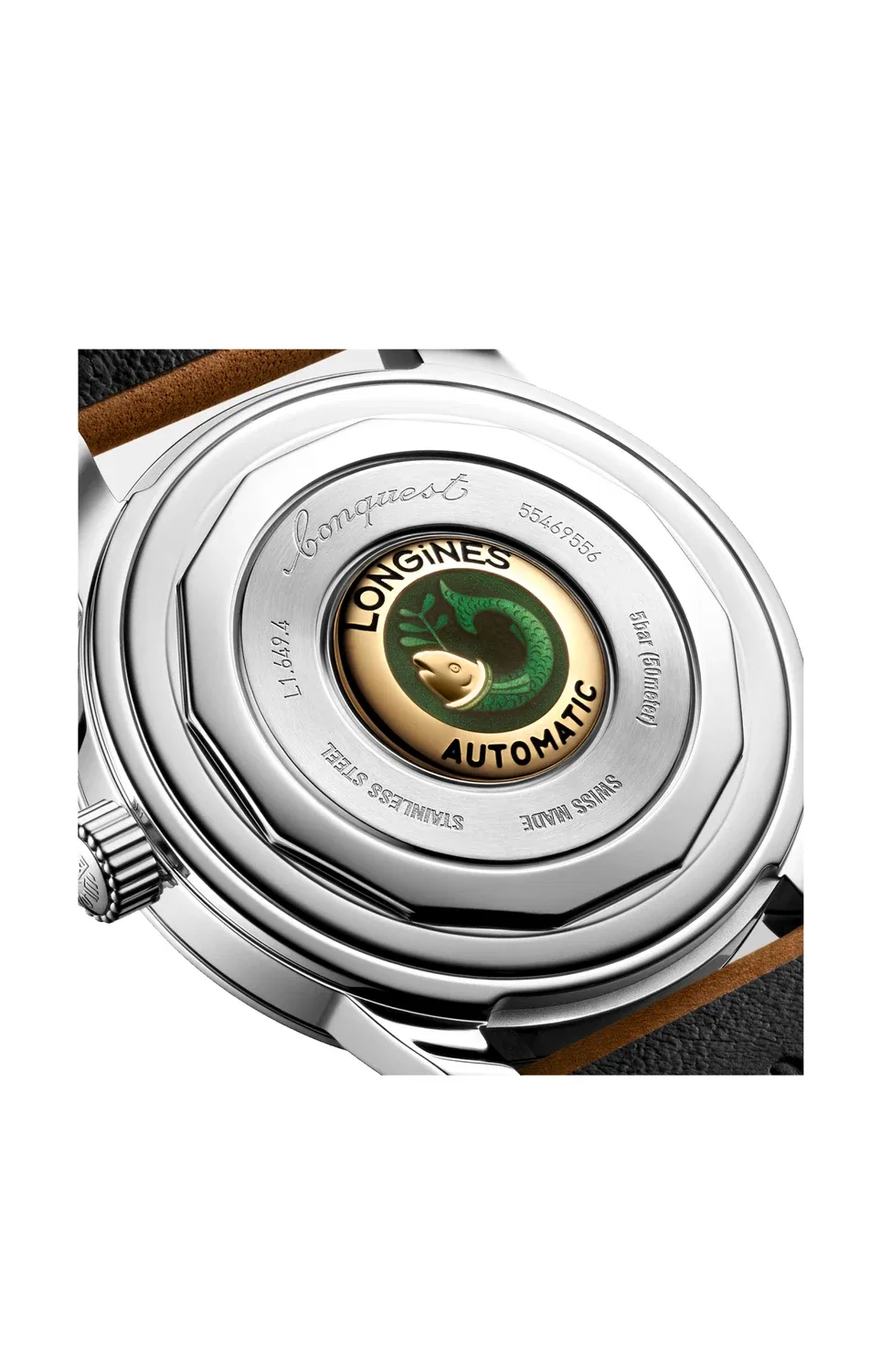 CONQUEST HERITAGE 40 ММ - L1.649.4.72.2 LONGINES, золотой — фото 4