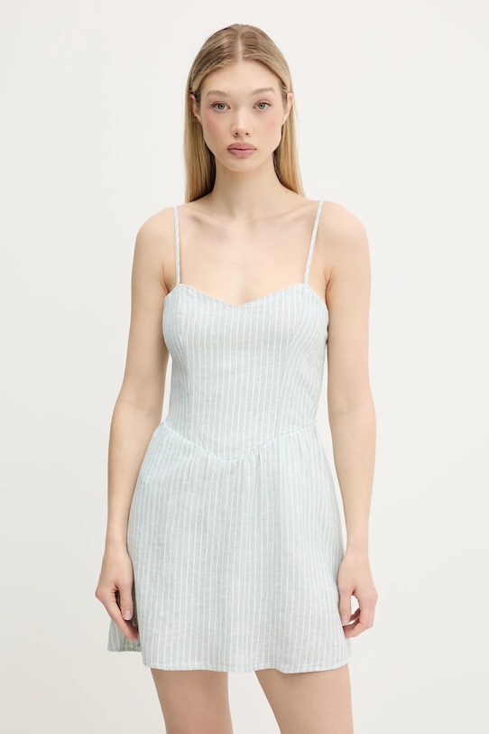 

Льняное платье Hollister Co., зеленый