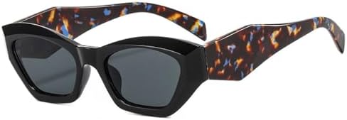 

Модные солнцезащитные очки неправильной формы «кошачий глаз» для женщин, винтажные розово-фиолетовые оттенки, защита от ультрафиолета UV400, мужские солнцезащитные очки MTZJH, Black Pattern Gray