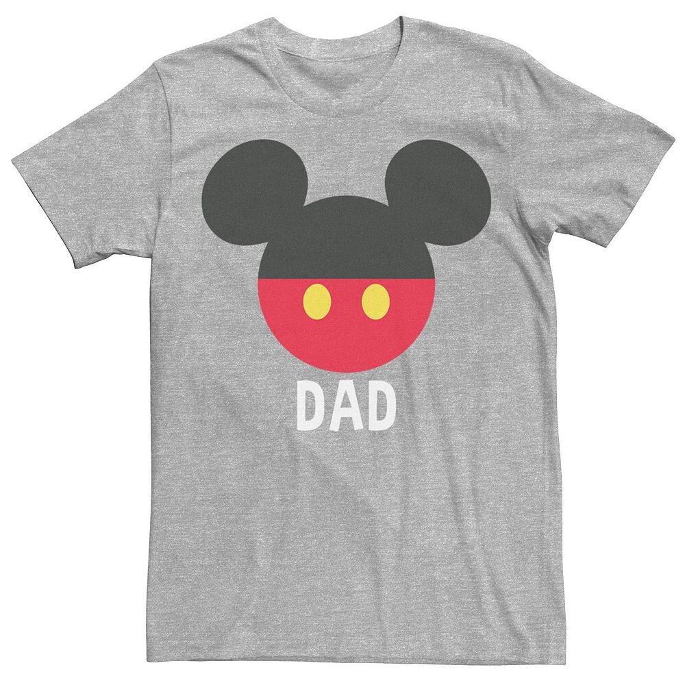 

Мужская футболка с логотипом Disney's Mickey Mouse Dad Licensed Character, цвет Athletic Heather