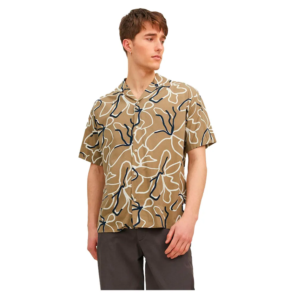 

Рубашка с коротким рукавом Jack & Jones Ladrew Print Resort, зеленый
