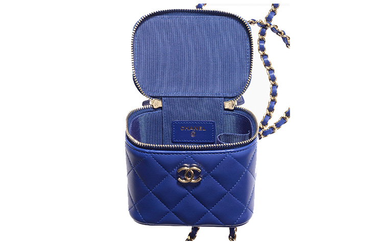CHANEL Шопкин бокс баг, шолдер баг, кроссбоди баг, хэндбэг мини women's royal blue — фото 4