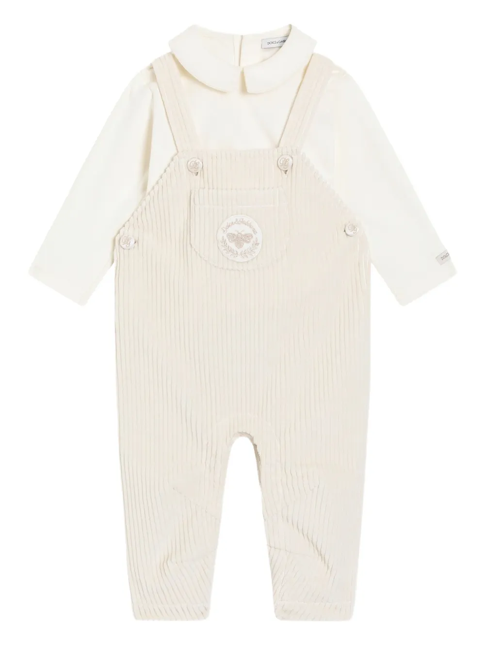 

Вельветовый комбинезон Dolce & Gabbana Kids, нейтральный