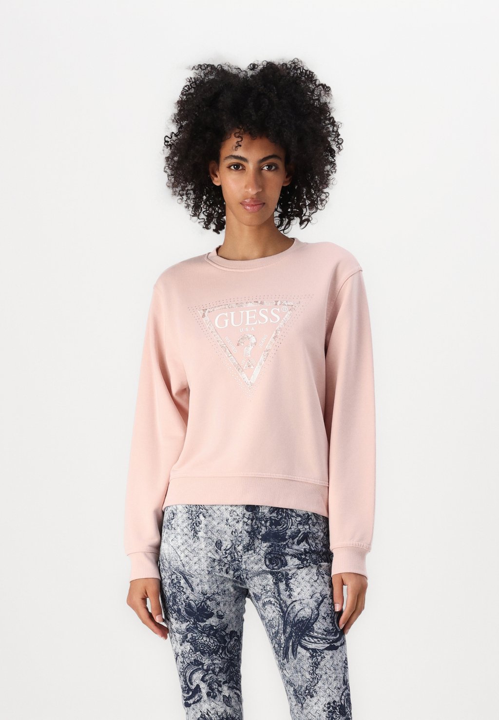 

Толстовка PYTHON TRIANGLE Guess, розовый
