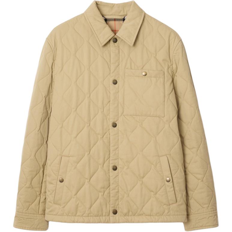 

Burberry Длинный стёганый габардиновый пиджак, Beige Yellow