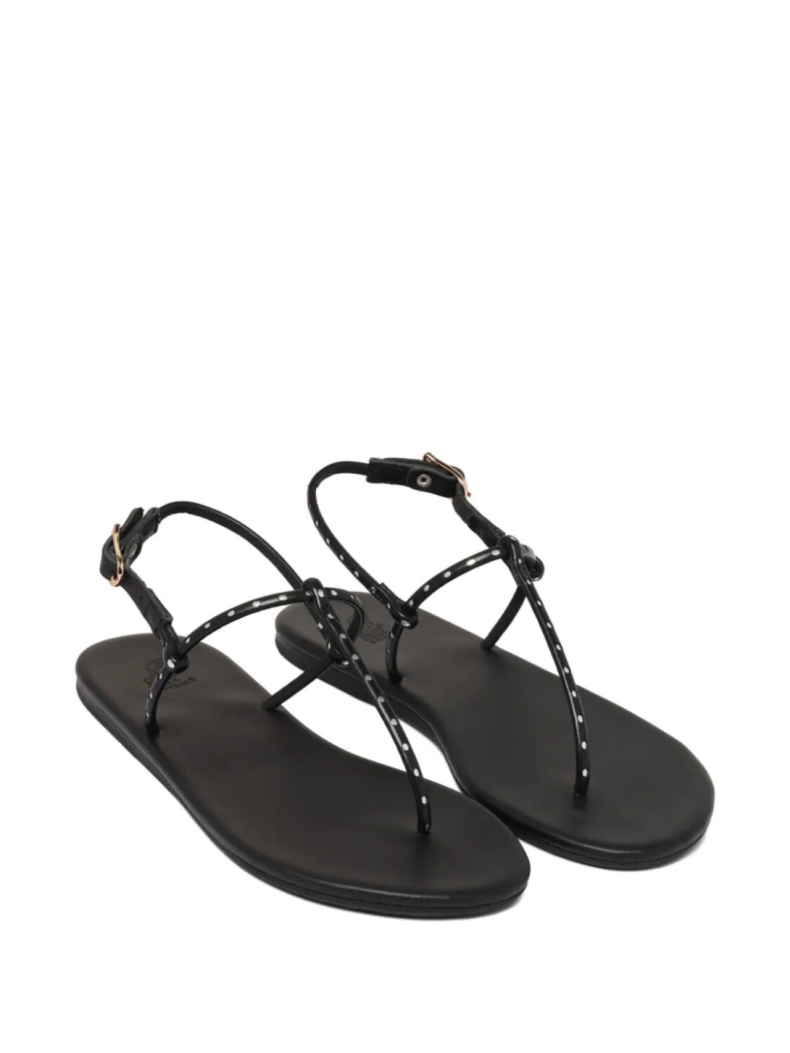 Древнегреческие сандалии кожаные сандалии Ancient Greek Sandals, черный — фото 2