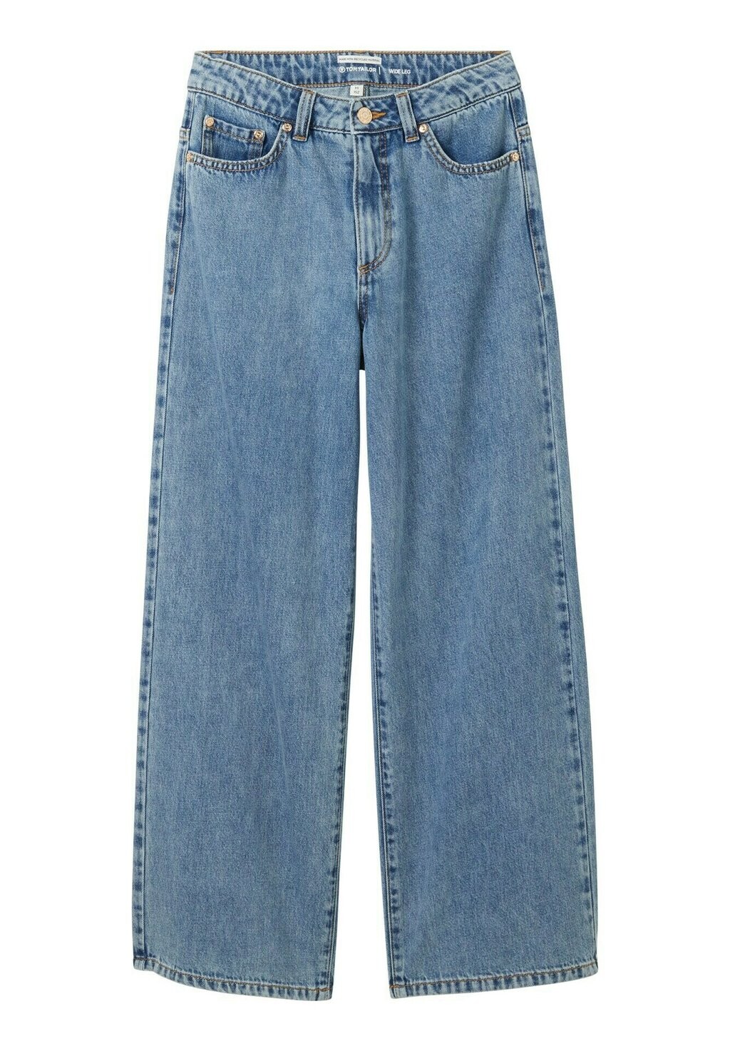 

Расклешенные джинсы WIDE LEG TOM TAILOR, цвет mid stone bright blue denim