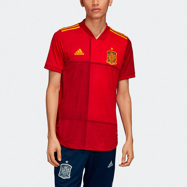 Футболка fef h au jsy au player edition spanish national team home soccer/football sports short sleeve jersey red Adidas, красный — фото 3