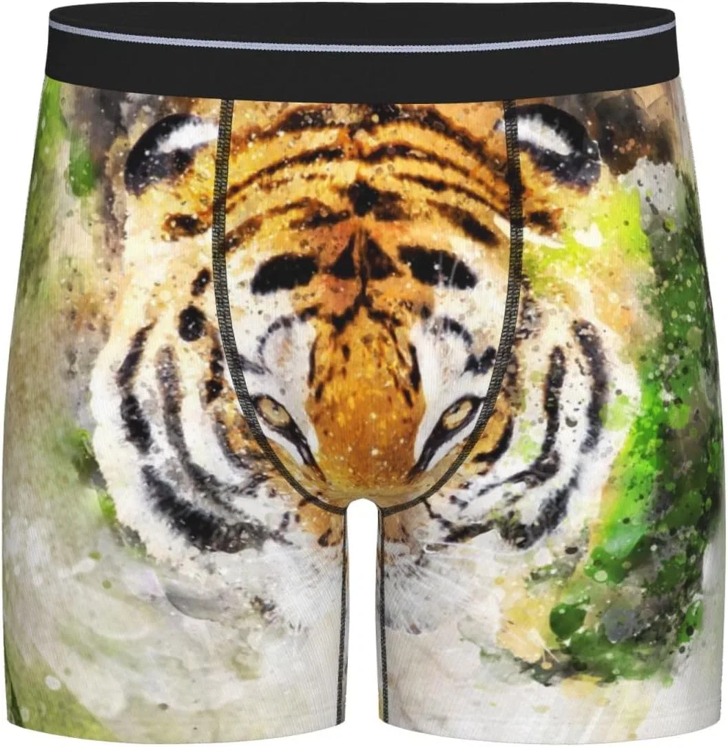 Боксеры с принтом Lion Watercolor, Black