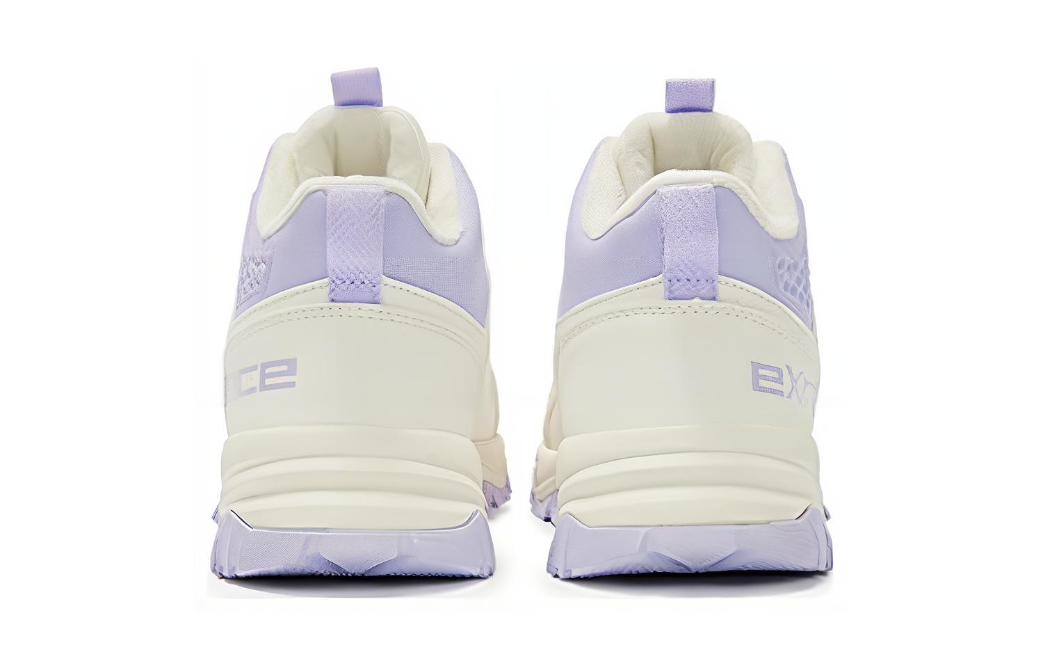 Амортизирующие повседневные детские кроссовки бело-фиолетовые XTEP, Sail White/Snow Cyan Purple — фото 4