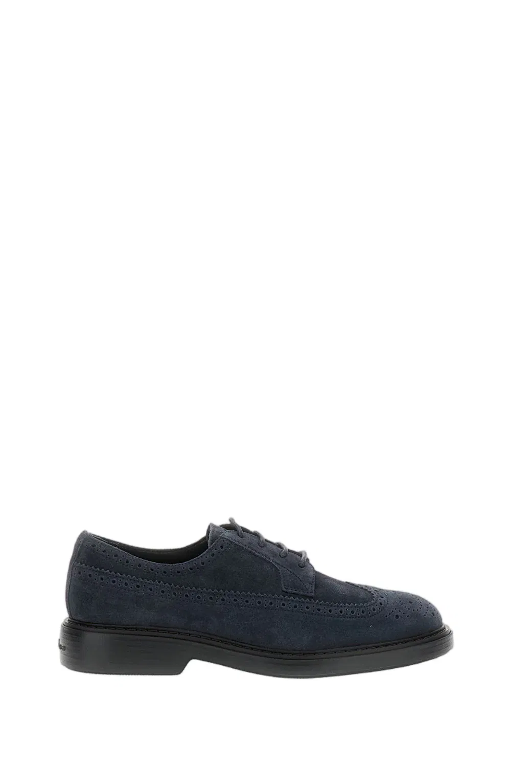 Синие туфли-букатуры Hogan H704 Derby, синий