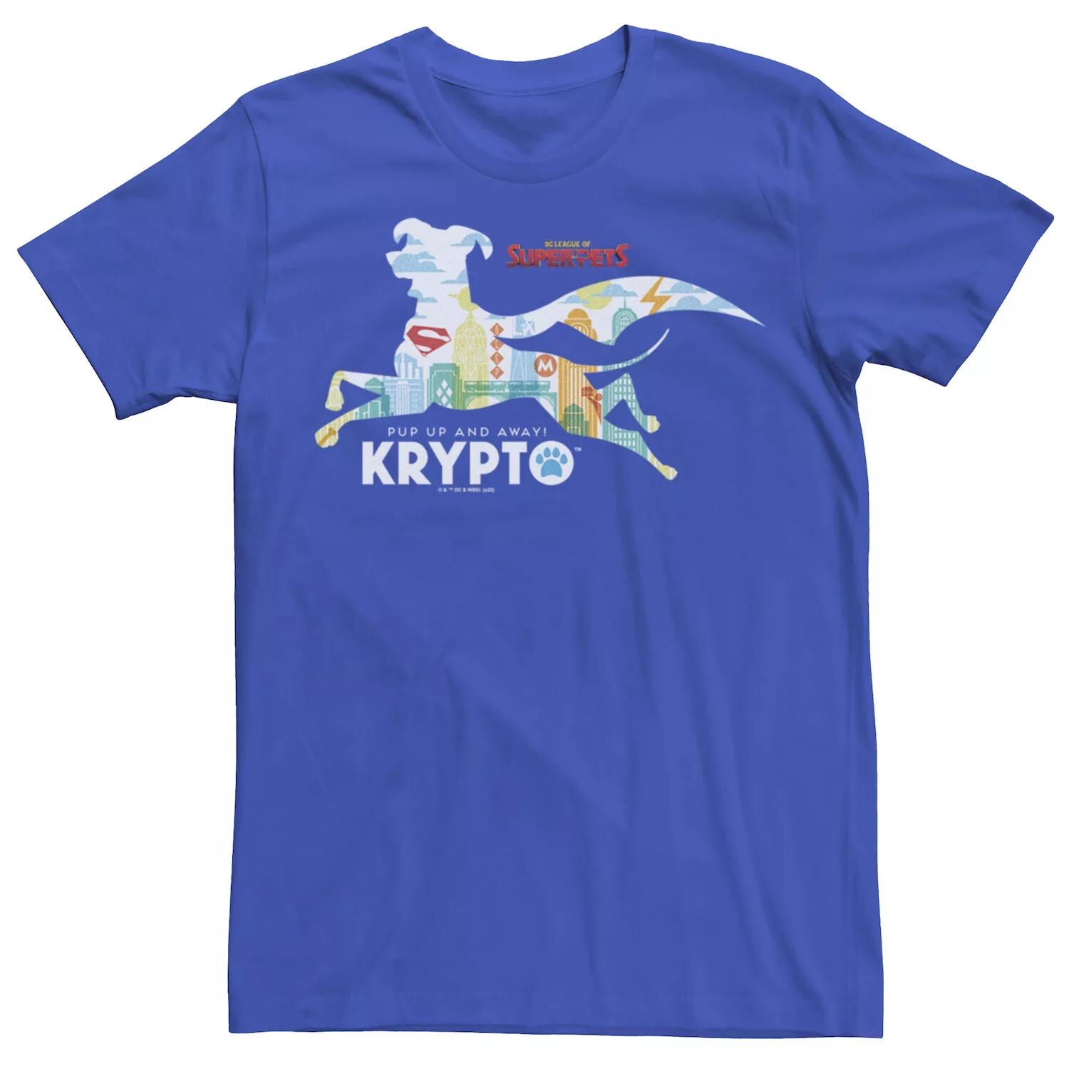 

Мужская футболка с логотипом DC Super Pets Krypto Licensed Character