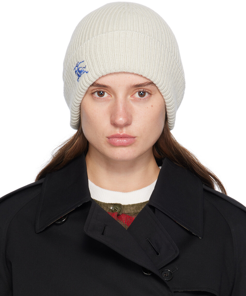

Шапка-бини из кашемира Off-White Equestrian Knight Burberry