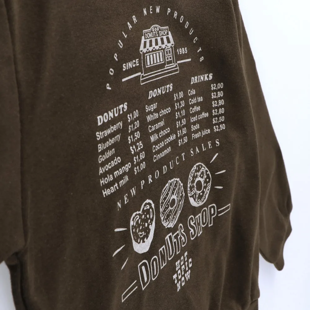 Детская толстовка с разнообразными графическими принтами Branshes, 64: Donut - Brown — фото 2