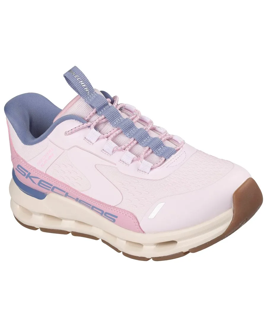 Детские слипоны: Glide-Step - Vista Lane Casual Sneakers от Finish Line Skechers, светло-розовый
