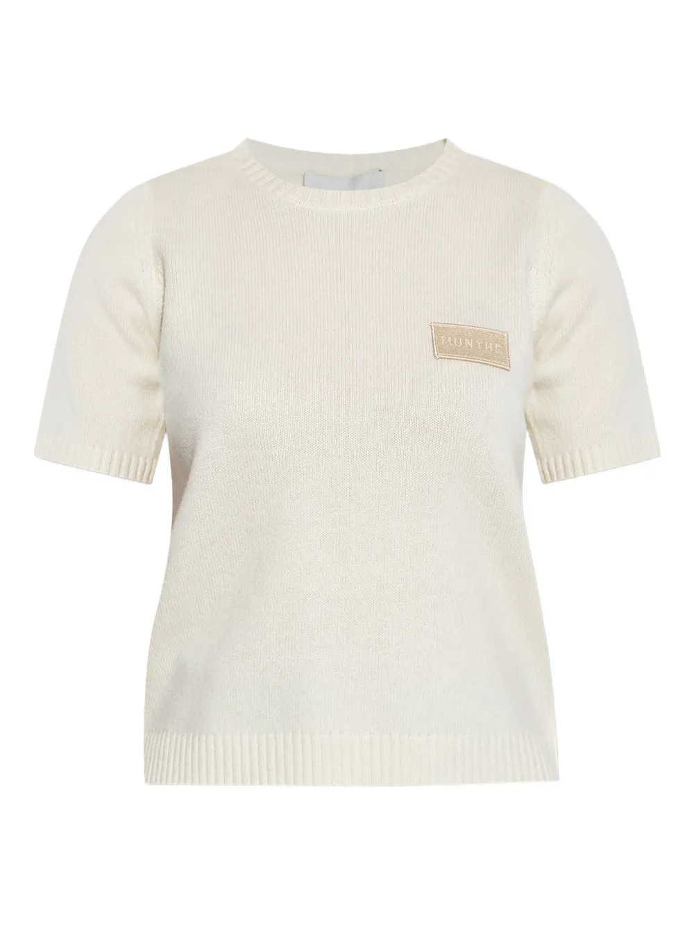 

Футболка из смеси шерсти и кашемира MUNTHE, нейтральный