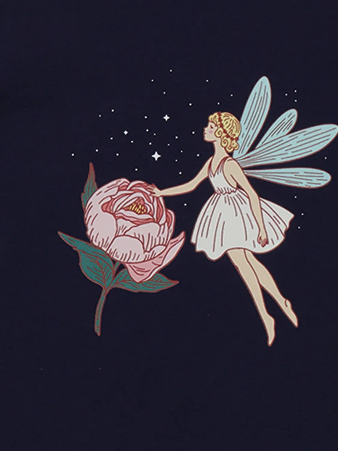 Футболка 'Walkiddy - Fairies and Flowers Shirt' Walkiddy, Navy — фото 4