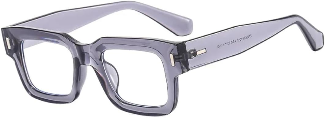 

Ретро-модные панк-солнцезащитные очки прямоугольной формы для женщин и мужчин, классические, с защитой от УФ-излучения UV400, для использования на открытом воздухе VFDHN, Gray Clear