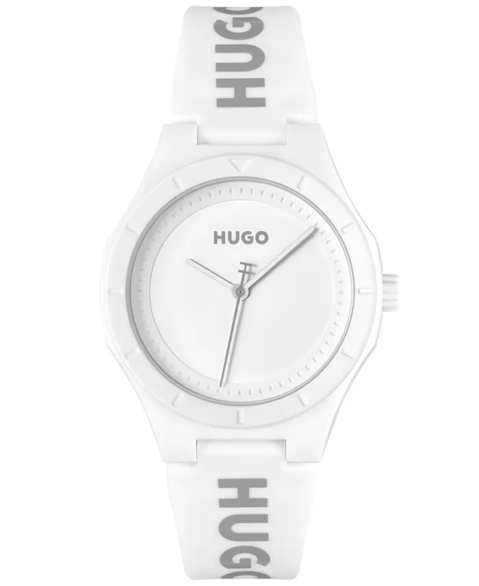 

Женские часы Lit for Her Quartz White с силиконовым ремешком, 36 мм Hugo Boss