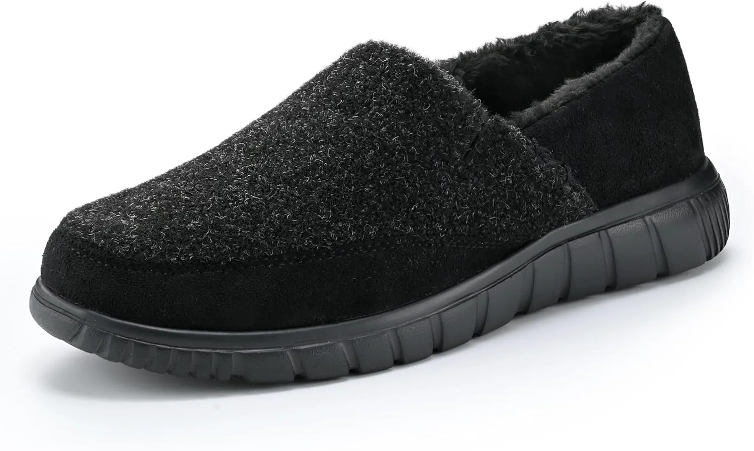 Мужские тапочки shoeslocker - домашние слипон-лоферы, повседневные мокасины, мюли, сабо, рабочая обувь для улицы и дома, черный