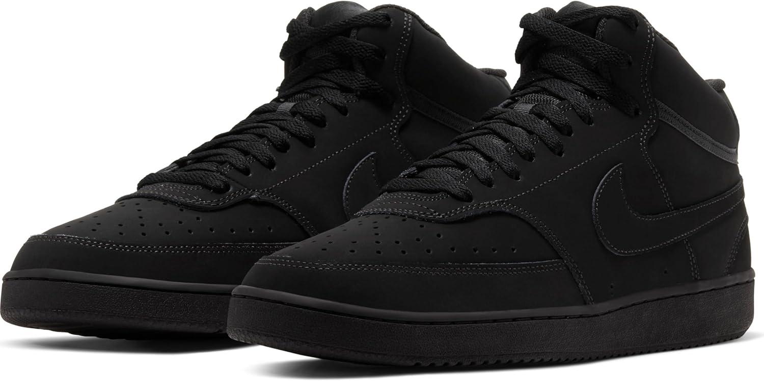 Мужские кроссовки Nike Court Vision Mid Next Nature, черный — фото 2